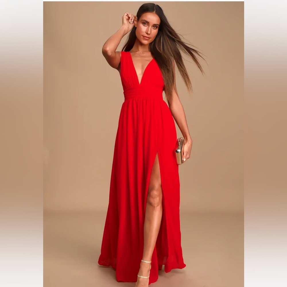 Lulus Red Maxi Dress